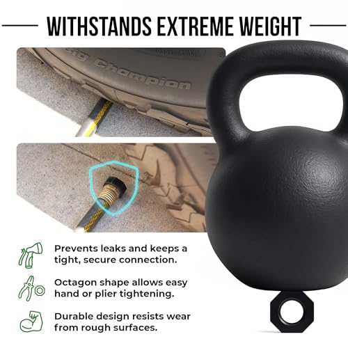 | Open End Garden Hose Thread Protector Cap – Plastic End Cap for 3/4″ Threads - Leak-Free, Crush-Resistant Female End Plug – Protects Threads When Not in Use (2-Pack) - color: Black, size: 2 Pack