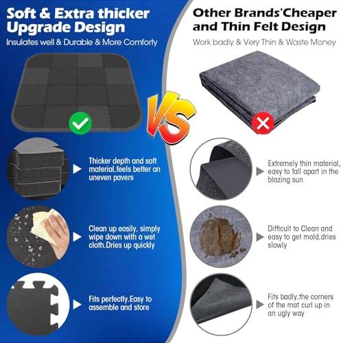 1/2"Extra Thick 85Inch Hot Tub Mat for Inflatable Hot Tub Accessories,Large Hot Tub Eva Foam Pad Padding Foundation for Outdoor Indoor,Portable Spa Pool Accessories Ground Base Flooring Mat Protector - color: 1/2 Inch Thickness 85 Inch,Black