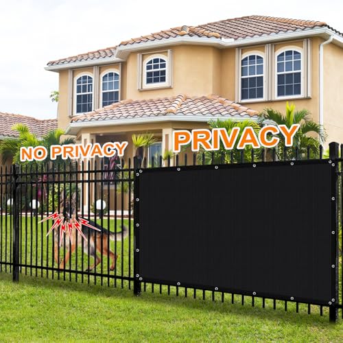 Artpuch Pergola Shade Cover with Grommets 6x10 FT 90% UV Block Outdoor Sun Shade Cloth Privacy Screen for Patio (Customized Available) Black - color: Black, size: 0 6' x 1 0'