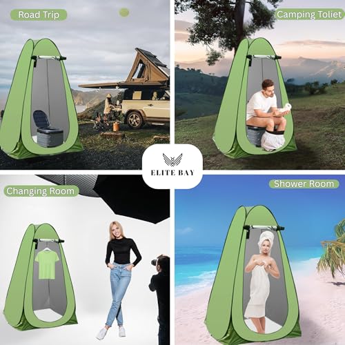 Waterproof Camping Tent with Two Windows – 170T Polyester Lightweight Shelter for Outdoor, Hiking & Beach | Easy Setup | Portable Green Pop-Up Tent for 1-2 Persons