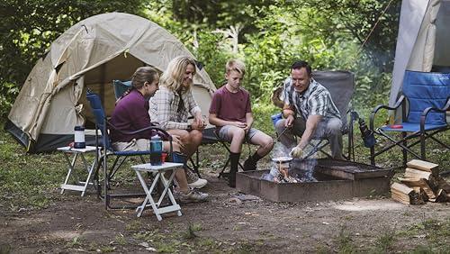ALPS Mountaineering Sidekick Portable Stool or Side Table – Ultra Lightweight 2 lb Folding Camp Furniture with 200 lb Capacity, Aluminum Frame & Compact Carry-Bag for Camping, Tailgating, RV & Patio - color: Silver - New