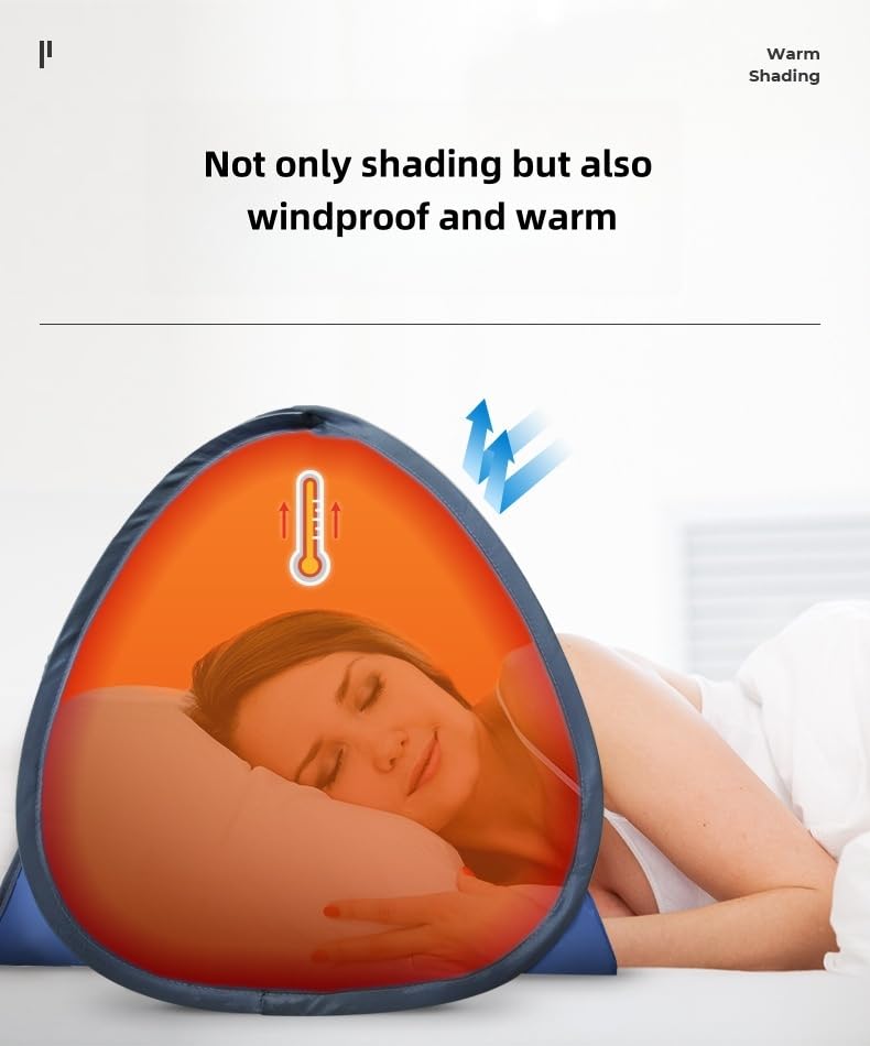 Luocute Head Tent for Beach, Pet Shade Canopy, Indoor Outdoor Small Pop Up Sun Shade for Head Face (M Size 0.15kg 70X50x45cm) - style: M Size 0.15kg 70X50x45cm