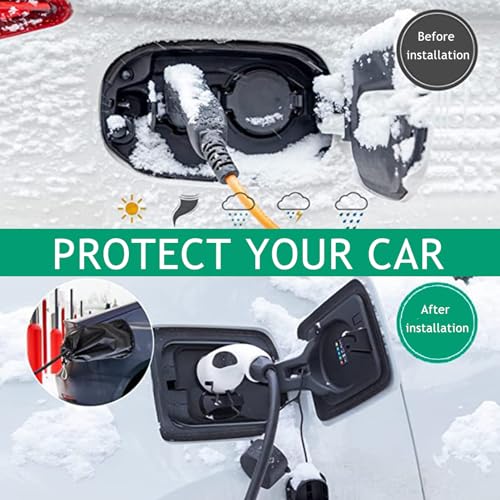 EV Charger Plug Cover, Waterproof Outdoor EV Charger Cover, Rain Sun UV Snow Dust All Weather Protection, Electric Car Charging Port Plug Cover (Speaker Magnet) - color: Speaker Magnet
