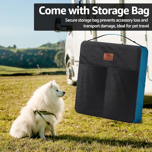 PJYuCien Dog Playpen Plus Storage Bag, 31.3" H 8 Panels Puppy Pen with Square Bottom & Top Cover, Heavy Duty Dog Fence for Camping - style: 8-Panels 31.3"W