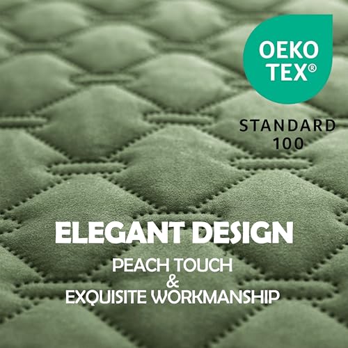 gogobunny 100% Double-Sided Waterproof Dog Bed Cover Pet Blanket Sofa Couch Furniture Protector for Puppy Large Dog Cat, Reversible (30x30 Inch (Pack of 1), Dark Green/Light Green) - color: Dark Green/Light Green, size: 30x30 Inch (Pack of 1)
