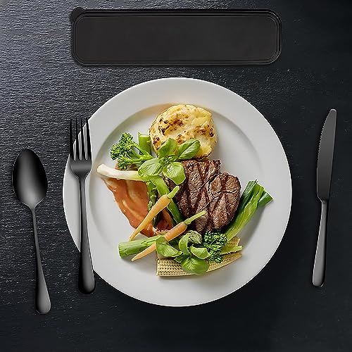 Travel Utensils, 18/8 Stainless Steel 4pcs Cutlery Set Portable Camp Reusable Flatware Silverware, Include Fork Spoon Chopsticks with Case (black) - color: Black - 4 PCs - Chopsticks