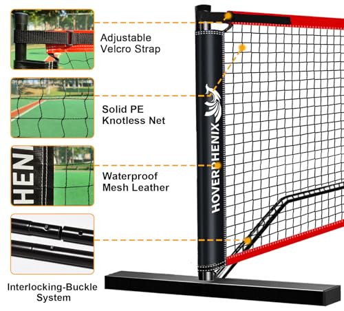 Pickleball Net for Driveway, Portable Pickleball Net System with Regualtion Size 22FT Pickle Ball Net, Outdoor Pickleballs, Carry Bag, Weather Resistant Metal Frame - style: Pickleball net