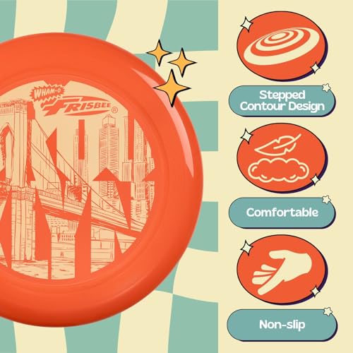 Frisbee Cool Flyer Flying Disc, 9.95 Inch Lightweight Toy Outdoor Beach Park Backyard Game - 130g