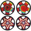 TurnWay Outdoor Two Soft Frisbee Throwing Disc, Flying Disc, Flying Saucer for Man and Woman in Yard, Beach, Lawn, Camping, Pool (Neon Lamp + Shield) - color: Neon Lamp + Shield