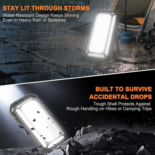 Camping Lantern LED Rechargeable - up to 120+ Hours, 10000mAh Portable Camping Lights with Redlight &12 Light Modes, LCD Display, Dimmable, Waterproof, Camping Lanterns for Power Outages, Hurricane - color: 1PCS
