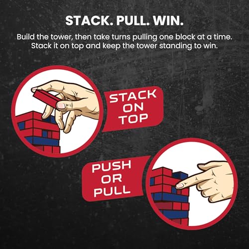 Masterpieces Tumble Tower - NFL All Teams, Officially Licensed Wood Blocks