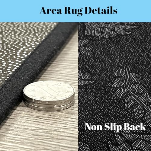 Hockey Area Rug 3x5 for Kids Boys Teens,Black Grey Eat Sleep Hockey Indoor Floor Mat Non Slip,Ice Hockey Player Carpet Bedroom Decor,Graffiti Winter Sports Game Area Runner Rug - color: Color 20, size: 4'11" x 3'3" (Rectangular)