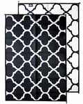 Mountain Mat 5x7 Black Lattice RV Mat – Extra Thick 5mm Recycled Poly Rug – Heavy-Duty, Waterproof, Reversible – Stylish Luxury Outdoor Rug for Camping, Beach (Black Lattice NO Carry Bag, 5'x7') - color: Black Lattice, style: 5' x 7'