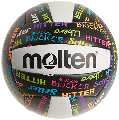 Molten Recreational Volleyball - color: Black/ Neon Colors
