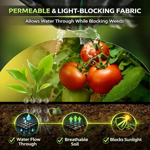 Weed Barrier Landscape Fabric Heavy Duty，Garden Fabric Weed Barrier，Black Mulch for Landscaping, Weed Blocker Fabric Garden Bed Cover Garden Supplies (1.3ft x 150ft) - size: 1.3ft X 150ft