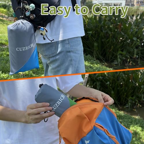 Beach Blanket Waterproof Sandproof Beach Mat 55" X 60" / 5' X 5' for 1-2 Adults Quick Drying Outdoor Picnic Mat Beach Accessories for Travel, Camping, Hiking - color: Gray/Orange, size: 55"*59" / 4.59ft×4.92ft
