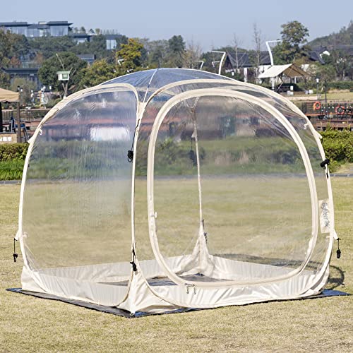 Alvantor Heavy Duty Tarp Waterproof 6'-10'-12'-15' Tarpaulin Ground Trailer with Rust Grommet Weather Resistant Cover Outdoor Camping 10 Mil Thick PE Floor Lightweight Mat - style: 6'x6'