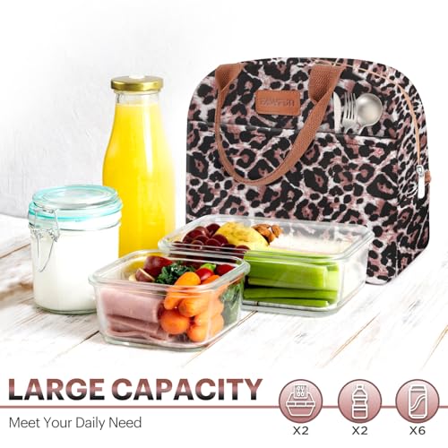 Lunch Bag for Women & Men Adult Insulated Lunch Box, Small Leakproof Cooler Food Lunch Containers Reusable High Capacity Lunch Tote Bags for Work, Travel, Outdoor (Black Panther) - color: Black Panther