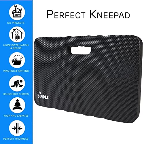 Dimple Kneeling Pad, High Density Thick Foam Comfort Kneeling Mats for Gardening, Yoga Exercise, Garden Cushions, Knee Pads Black - color: Black, size: Single