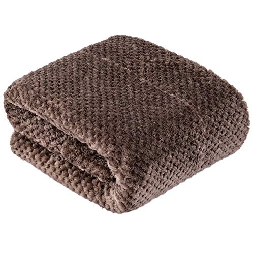 DW-Eagle Grey Plush Fleece Receiving Blanket for Dog, Cat, Couch, Travel & Outdoor, Camping (24" x 32") - color: Dw-eagle Grey, size: Blanket (24" x 32")