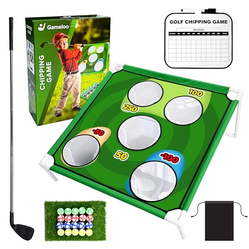 Golf Chipping Game – Portable Golf Game for Adults & Family, Indoor Outdoor Backyard Lawn Games, Foldable Practice Set with Carry Bag, Fun Golf Games for Adults, Ideal Gift for Adults