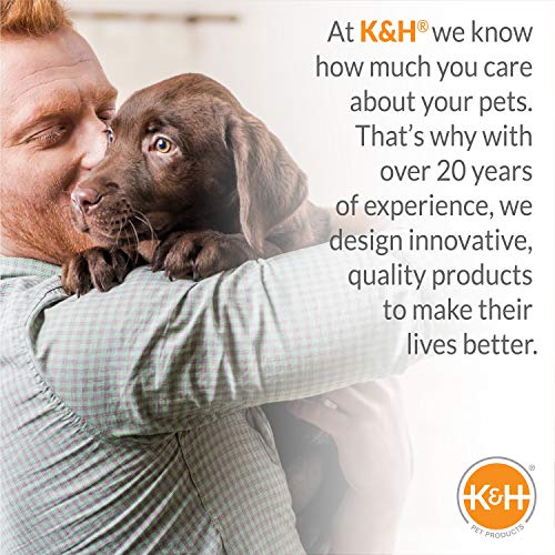 K&H Pet Products Original Lectro-Kennel Outdoor Heated Dog Pad with Free Cover Black Large 28.5 X 22.5 Inches - size: Large (22.5 x 28.5 in), style: Retail Box