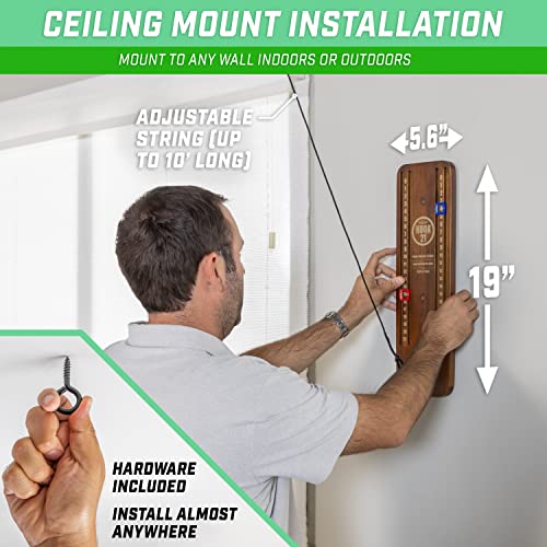 GoSports Hook 21 Ceiling Mount Ring Swing Game - Choose Your Color - Play Indoors or Outdoors - color: Brown