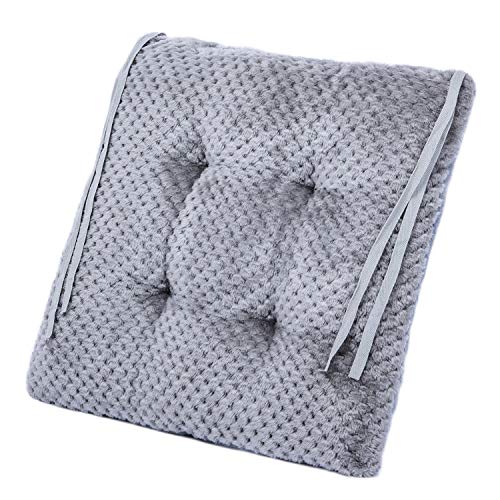 WONDER MIRACLE 4 in 1 Pack Chair Pads | Seat Cushion，Machine Wash & Dryer Friendly (F&F 16"×16", Flint Grey) - color: Flint Grey, style: F&F 16"×16"