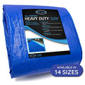 Tarps 30x50 Blue Tarp Waterproof – 5 MIL Thick Tarpaulin Outdoor Cover - Multipurpose Protection Poly Tarp for Camping, Tent, Roof, Patio, Pool, Floor, Furniture, Boat, Truck Beds, Pack of 1 - size: 30x50