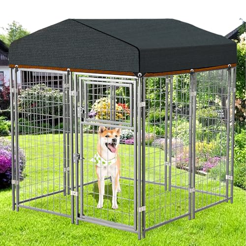 QLOFEI Shade Cloth for Garden, 90% Sunblock Shade Neting Cover with Grommets, Sun Protection Screens for Patio Kennel Chicken Coop Pergola Greenhouse Plants Cover Mesh Tarp, 6x8 FT - size: 6'x8'