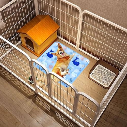 Pet Cooling Mat - 30x40cm, Summer Soft Ice Gel Pad, Pressure-Activated Cold Crate Kennel Bed, Waterproof PVC Comfortable Mat | Heat Relief Cushion for Cats and Dogs, Couch, Sofa, Floor, Cage, Home - size: 30x40cm