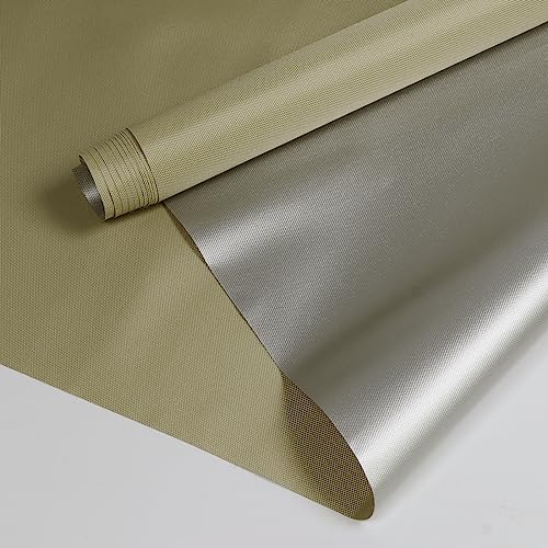 3Yard (60"×108") Marine Waterproof Fabric - Outdoor UV-Resistant Lightweight Durable Ripstop Material, UPF50+ Sun-Protection Blackout for Tarp Tent Camping Canopy, Khaki - color: Khaki, size: 3 Yard