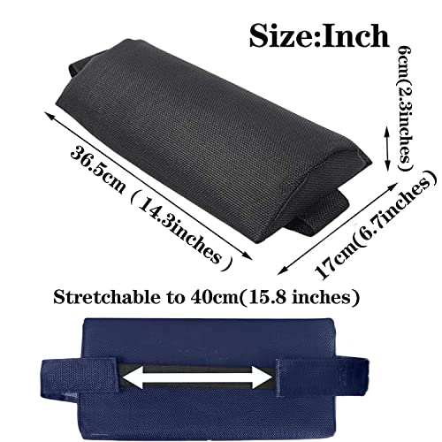 Ostlttyn Pillow - Soft Removable Padded Cushion Headrest with Elastic Band, Universal for Zero Gravity Chair, Lounger, Patio Recliner, Blue - color: Blue, size: 1 Pack