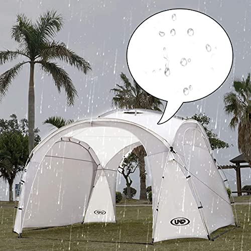 UNP Easy Beach Tent Pop Up Canopy UPF50+ Tent with Side Wall, Ground Pegs, and Stability Poles, Sun Shelter Rainproof, Waterproof for Camping Trips, Backyard Fun, Party Or Picnics - color: White, size: 10 x 10 ft