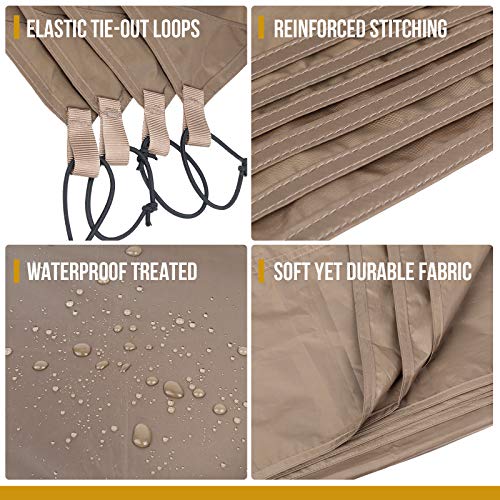 OneTigris Waterproof Tent Footprint, 81" x 65"