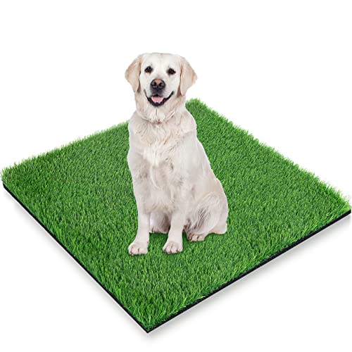 GLOBREEN Artificial Grass Pee Pad for Dogs, 48"x31.5" Pet Friendly Turf Potty Training Puppy, Washable Reusable, High-Drainage, - size: XL: 48" x 31.5"