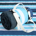 Beach Blanket Waterproof Sandproof, 80''x80''Extra Large Thick 5-Layer Big Outdoor Picnic Camping Blanket Easily Foldable Picnic Mat for Grass, Hiking, Travel, Concerts, Indoor - color: Dark Blue