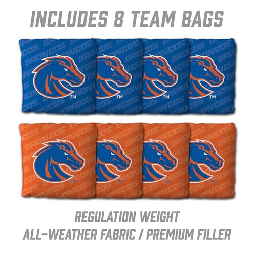 YouTheFan NCAA 2’ x 3’ Wood Cornhole Game with Logo Bags - color: Boise State Broncos, size: 2' X 3'