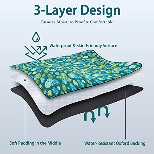 PY SUPER MODE Picnic Blankets Extra Large, Waterproof Foldable Outdoor Beach Blanket Oversized 83x79” Sandproof, 3-Layer Picnic Mat for Camping, Hiking, Travel, Park, Concerts(Yellow Flowers) - color: Yellow Flowers