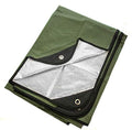 Arcturus Insulated Tarp, Reusable Heavy Duty Thermal Survival Blanket – 60x82in, Reflects 90% Body Heat, Waterproof, Windproof, 3-Layer Design, Reinforced Grommets, Olive Green - color: Olive Green