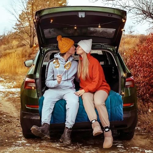 Camping Blanket, Puffy Blanket Lightweight Windproof Water Resistant for Outdoors,Hiking, Backpacking,Beach,Car,Picnic,Stadium - color: Grad Blue, size: 52"x75"