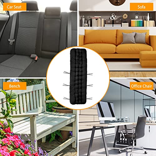 iMounTEK Lounge Chair Cushions Chaise Lounger Cushion 67X22 inches Soft Sofa Pad Mat Long Bench Cushion for Outdoor Furniture, Indoor Outdoor Recliner Zero Gravity Chair Cushion/Black