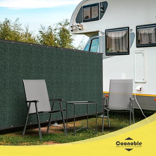 5' x 2' Green Outdoor Privacy Screen Freestanding 240 GSM Privacy Fence Panels for Outside, Pool Fences with Poles, Backyard Temporary Fencing, Privacy Wall Ground Pole Fence - color: Green, size: 5' x 2'