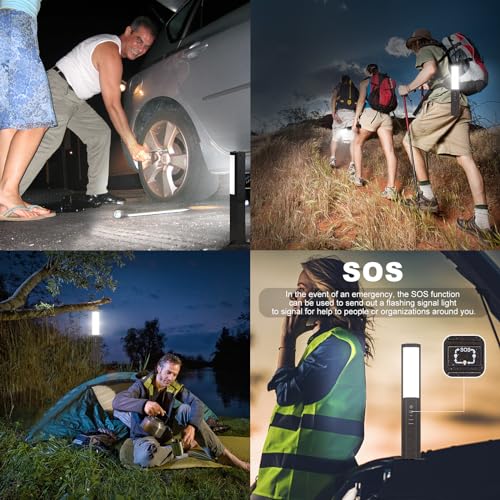 BIGMONAT Camping Lantern , Outdoor Emergency Light ,USB Rechargeable Flashlights,Flicker Flame Mood Decorated Light with 4 Modes ,4000mAH Power Bank for Hiking,Party,Camping ,Fishing ,Searching