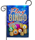 Play Bingo Garden Flag Interests Game Bunco Night Dice Poker Hobbies Leisure Activity Small Decorative Gift Yard House Banner Double-Sided Made In USA 13 X 18.5 - size: Garden Flag 13" x 18.5" Only