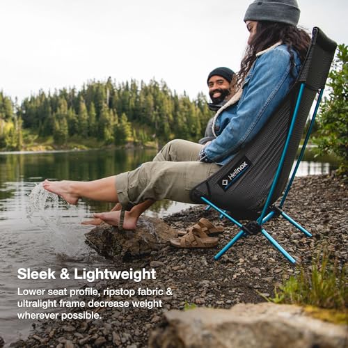 Helinox Chair Zero Highback Chair, 1.43lbs, Ultralight, High Back Camping Chair, Backpacking, Folding Outdoor Chairs, Grey - color: Grey
