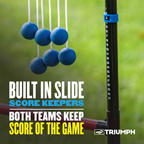 Triumph Premium Ladder Toss Outdoor Game Set with 6 Soft Bola Balls, Travel Carrying Case and Score Trackers - Choose Between Classic and All Pro Series - color: Classic