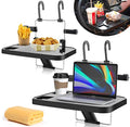 Foldable Car Seat Back Portable Tray for Food Dining Drink and Laptop, Hanging Car Steering Wheel Tray (2 Pack) - size: Standard - 2 Pack