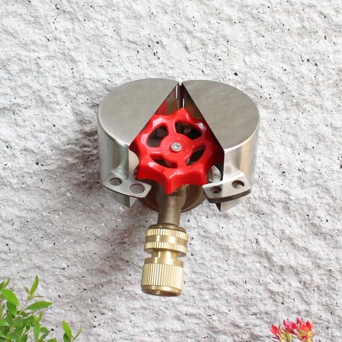 Outdoor Faucet Lock with Padlock Water Spigot Lockout Device Suitable for Garden Hose Bib Water Valve Childproof,Prevent Water Theft and Unauthorized Use of Water, Stainless Steel - color: Stainless Steel