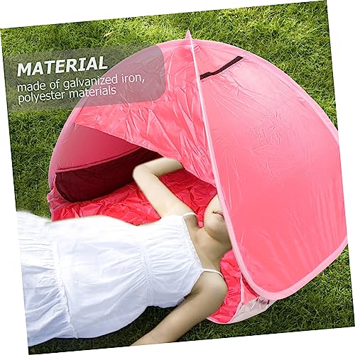 Happyyami Instant Sun Shade Canopy Beach Tent Pet Tent Portable Hiking Tent Fast Sunshade Shelter Head Sun Shade Automatic Camping Tent Baby Play Pool Tent Travel Galvanized Iron Mini Laptop